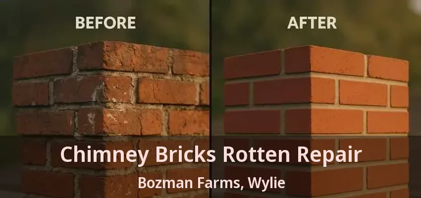 Chimney Bricks Rotten Repair Bozman Farms, Wylie - TX
