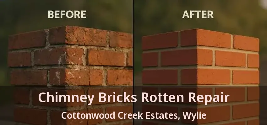 Chimney Bricks Rotten Repair Cottonwood Creek Estates, Wylie - TX