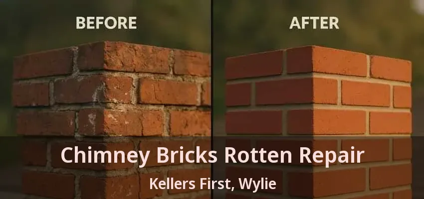 Chimney Bricks Rotten Repair Kellers First, Wylie - TX