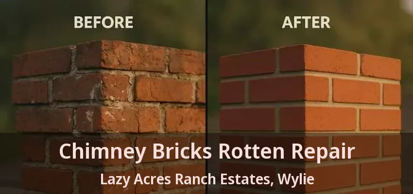 Chimney Bricks Rotten Repair Lazy Acres Ranch Estates, Wylie - TX