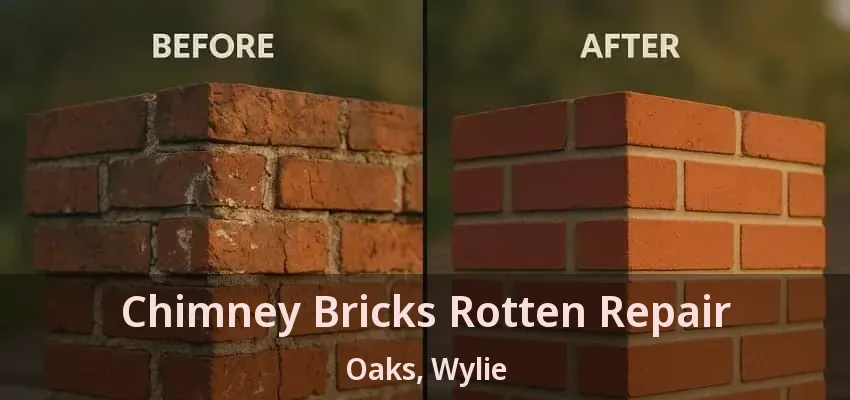 Chimney Bricks Rotten Repair Oaks, Wylie - TX