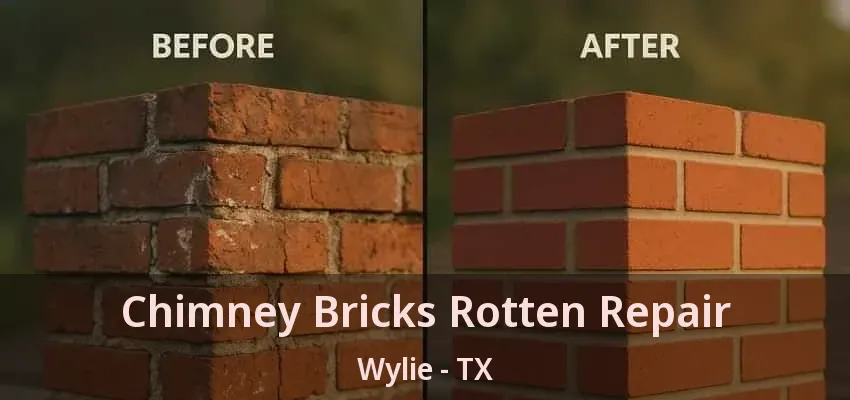 Chimney Bricks Rotten Repair Wylie - TX