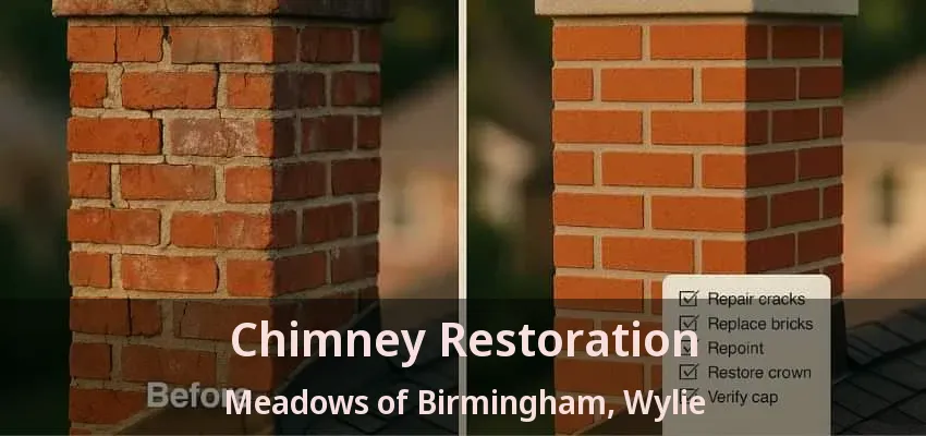 Chimney Restoration Meadows of Birmingham, Wylie - TX