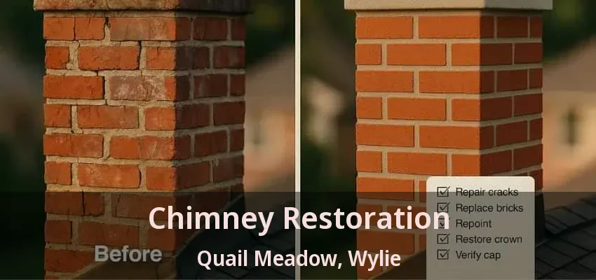 Chimney Restoration Quail Meadow, Wylie - TX