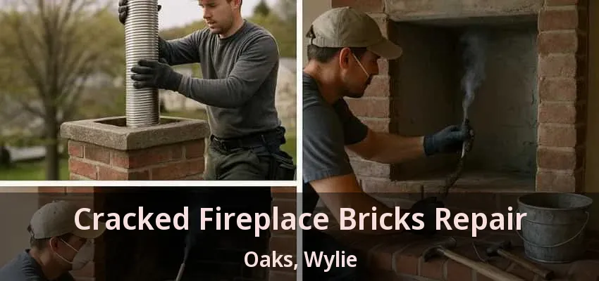 Cracked Fireplace Bricks Repair Oaks, Wylie - TX