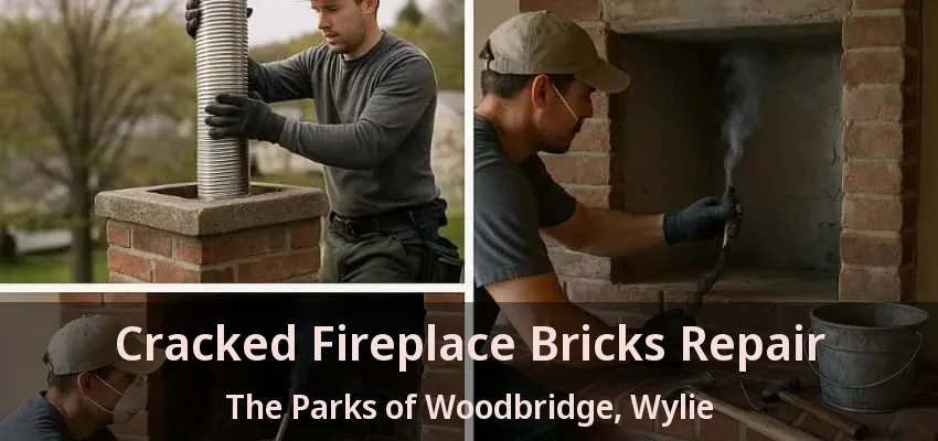 Cracked Fireplace Bricks Repair The Parks of Woodbridge, Wylie - TX