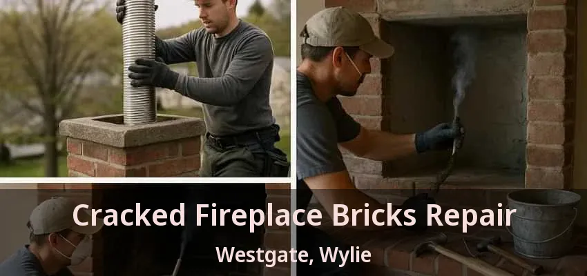 Cracked Fireplace Bricks Repair Westgate, Wylie - TX