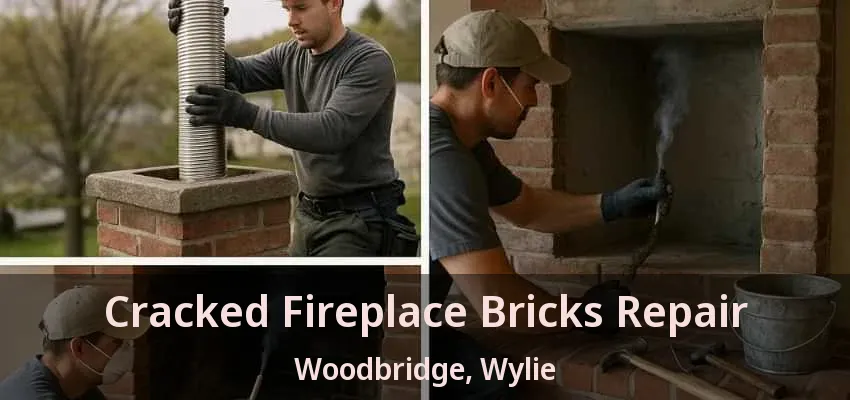 Cracked Fireplace Bricks Repair Woodbridge, Wylie - TX