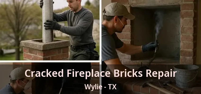 Cracked Fireplace Bricks Repair Wylie - TX