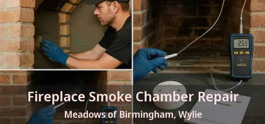 Fireplace Smoke Chamber Repair Meadows of Birmingham, Wylie - TX