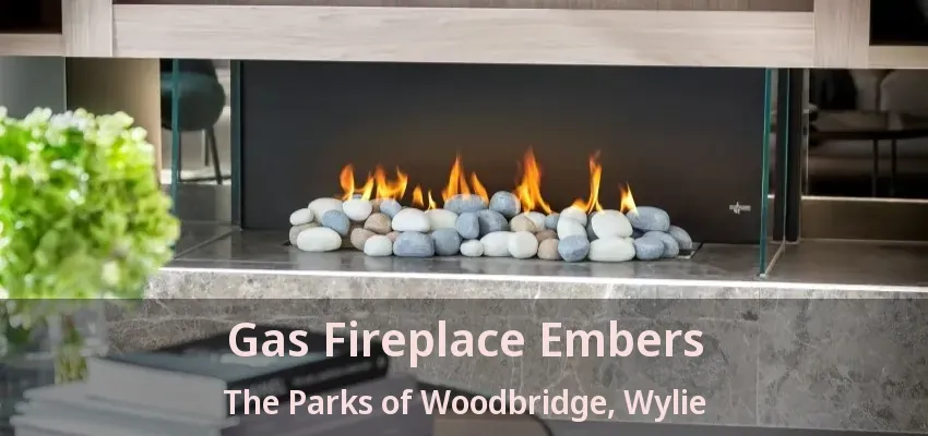 Gas Fireplace Embers The Parks of Woodbridge, Wylie - TX