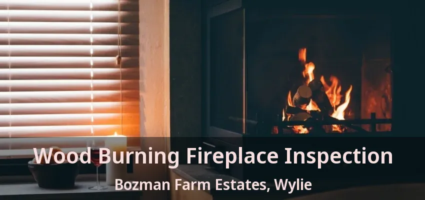 Wood Burning Fireplace Inspection Bozman Farm Estates, Wylie - TX
