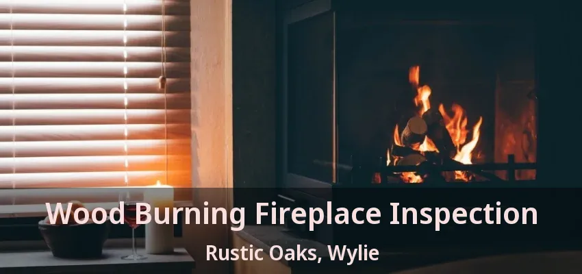 Wood Burning Fireplace Inspection Rustic Oaks, Wylie - TX